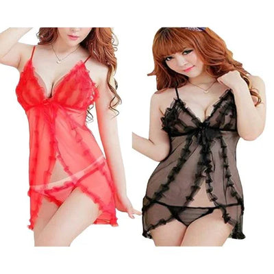 Simple net short nighties